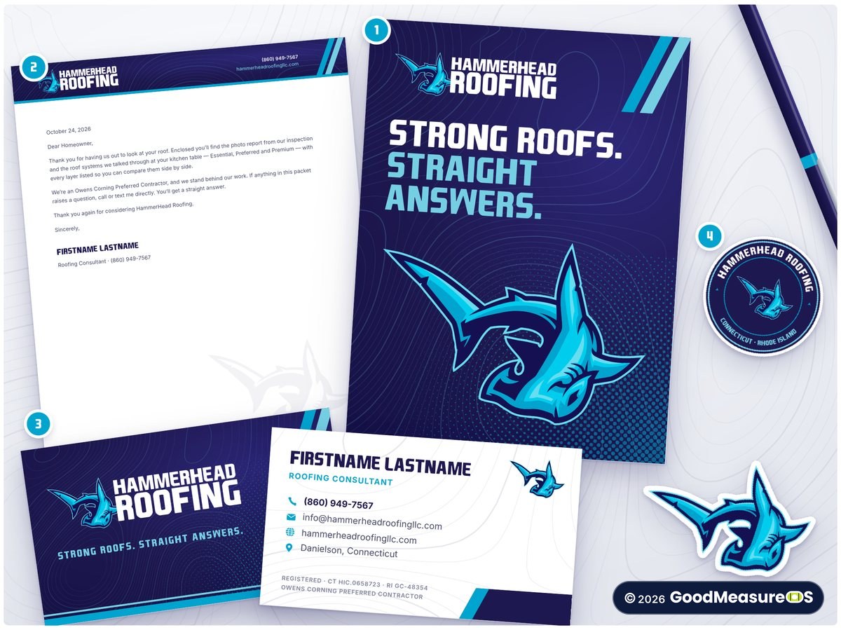 Sales kit for HammerHead Roofing